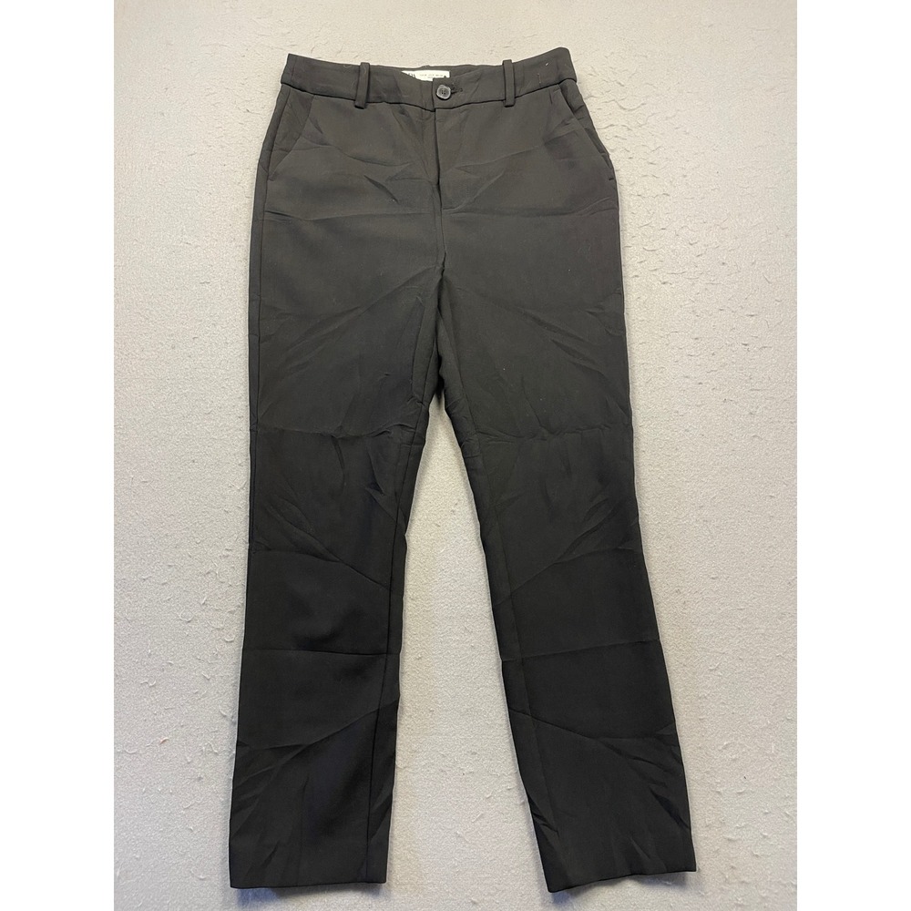 Zara Trousers Woven Black EUR Size 38 USA 6 W28 Womens